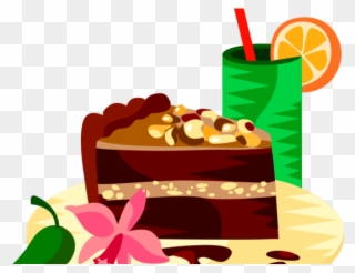 Chocolate Clipart German Chocolate Cake - Chocolate Cake Clip Art - Png Download