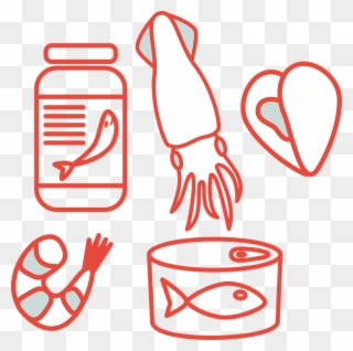 Fish, Cod, Food, Seafood, Can, Canned Fish, Label - Food Clipart