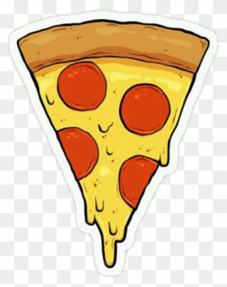 #food #yummy #pizza #transparent #overlay #stickers - Pizza Drawing Clipart