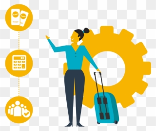 Business Travel Management Software To Support The - 齒輪 圖片 Clipart