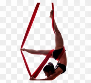 Aerial Clipart Gymnastics - Aerial Yoga Png Transparent Png