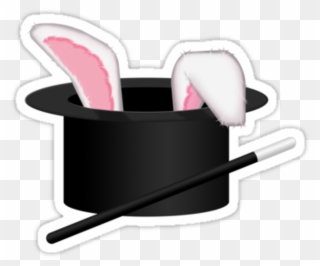 #magic #magician #hat #bunny #freetoedit - Rabbit In A Hat Clipart - Png Download