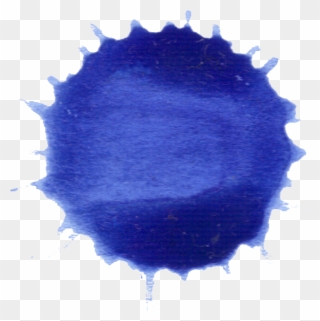 Watercolor Transparent Dark Blue - Watercolor Paint Clipart