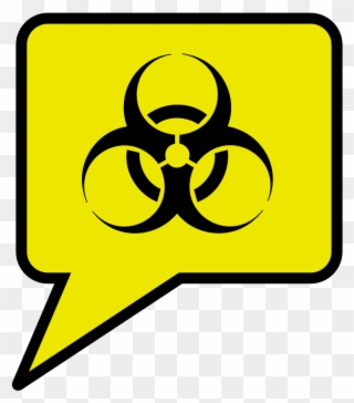 Transparent Biohazard Symbol - Biohazard Symbol Clipart