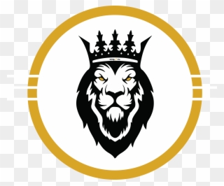 King And Co Barbershop Calgary - Lion With Crown Vector Clipart