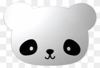 A Little Lovely Company Spiegel Panda/bär - A Little Lovely Company Mirror Clipart