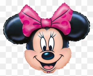 Minnie Mouse Head - Minnie Balloon Clipart
