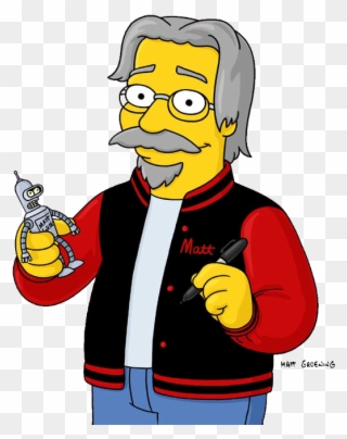 Happy Birthday To Matt Groening - Matt Groening Simpsons Clipart