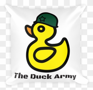 The Duck Army Pillow - Throw Pillow Clipart