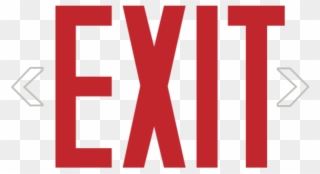 Exit Sign Text - Exit Sign Clipart