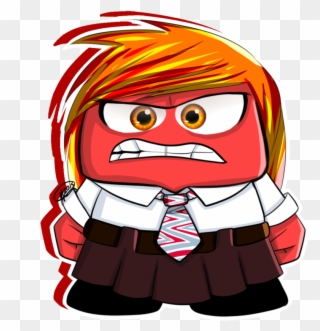 Anger *genderbend* By Mewidua Pluspng - Inside Out Anger Clipart Transparent Png