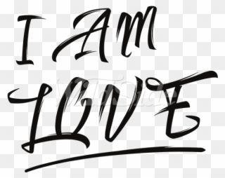 I Am Love - Calligraphy Clipart