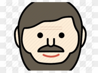 Emoji Face Clipart Moustache Man - Hemingway Icon - Png Download