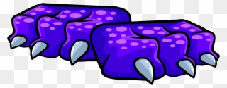 Purple Dragon Feet - Dragon Feet Png Clipart