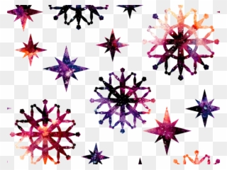 Drawn Snowflake Transparent Background - Transparent Watercolor Snowflakes Clipart