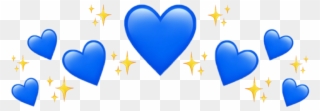 #hearts #hearts #blue #crown #heartcrown #tumblr #sticker - Heart Clipart
