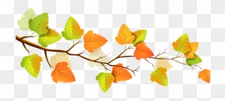 Download Fall Clip Art Free - Branch Fall Leaves Clip Art - Png Download