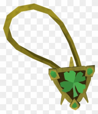 The Sparkling Four-leaf Clover Necklace Is A Prize Clipart