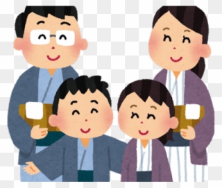 Japan Clipart Yukata - Japanese Family Clipart - Png Download