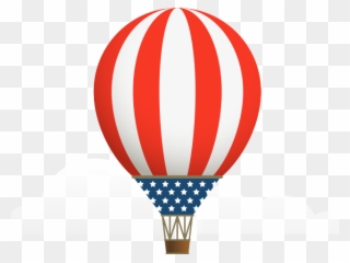 Hot Air Balloon Clipart Basic - Baláo De Ar Vermelho Png Transparent Png