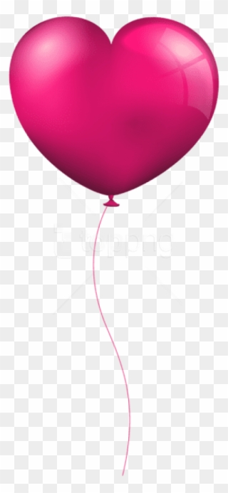 Free Png Download Pink Heart Balloon Png Images Background - Violet Heart Balloon Transparent Background Clipart