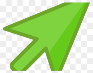 Pointer Clipart Green Arrow - Triangle - Png Download