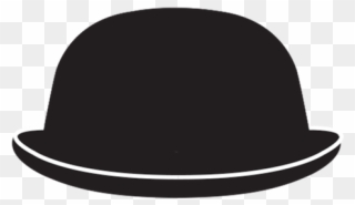 White Bowler Hat - Fedora Clipart
