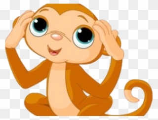 Baby Clipart Monkey - Monkey Clip Art - Png Download