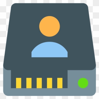 Individual Server Icon In Flat Style - Usb Flash Drive Clipart