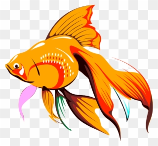 Golden Fishie Clip Art - Cross Stitch Pattern Fish - Png Download