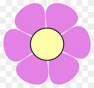 Purple Flower Clip Art At Clkercom Vector Online Royalty - Flowers Clip Art Red - Png Download