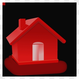 Button Home Clip Art House Clipart Button - House - Png Download