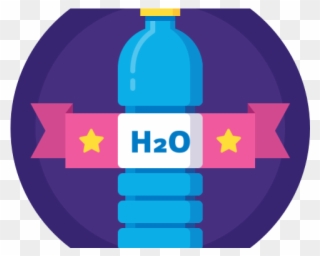 Water Bottle Clipart H20 - Drink Water Icon Png Transparent Png