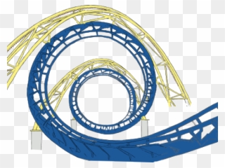 Rails Clipart Roller Coaster Track - Roller Coaster Clipart - Png Download