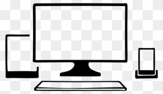 Modern Web Design - Computer Monitor Clipart
