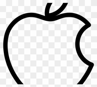 Clipart Official White Apple Logo Png Line Transparent Png Pinclipart