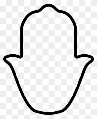 Hamsa Meaning And Pronunciation - Line Art Clipart