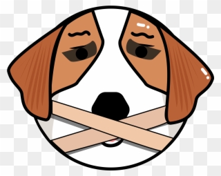 Original Vector Cartoon Dog Head Png And Image - English Foxhound Clipart
