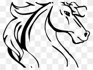 Unicorn Clipart Celtic - Realistic Unicorn Head Drawing - Png Download