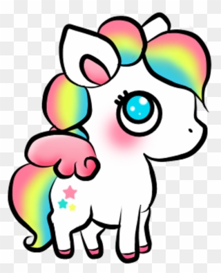 #cute #unicorn #colorful #sticker #remixit #babyunicorn - Unicorn Cute Stickers Png Clipart