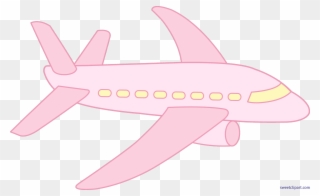 Pink Art Sweet - Cute Airplane Cartoon Clipart
