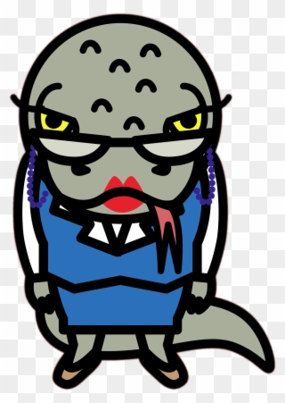 Aggretsuko Character Tsubone The Komodo Dragon Clipart