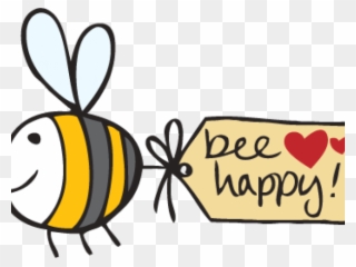 Happy Clipart Bee - Bee Happy Clip Art - Png Download