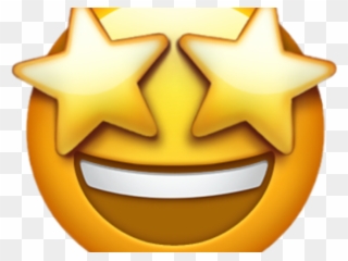 Star Clipart Emoji - Emoji Stars In Eyes - Png Download