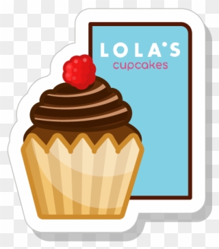 We've Partnered With Lola's Cupcakes - Cupcake Clipart