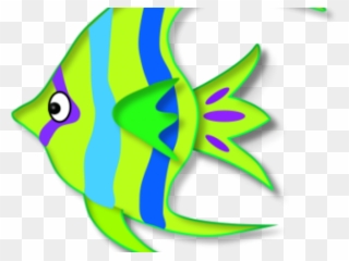 Cute Angelfish Cliparts - Colorful Clipart Fish - Png Download