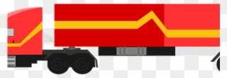Cargo Truck Clipart 18 Wheeler - Truck - Png Download