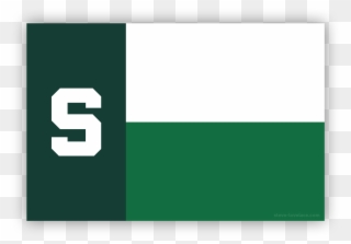 Msu Spartan Texas Flag - Parallel Clipart