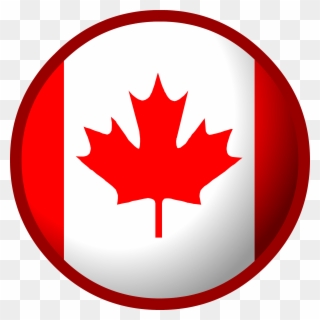 French Canadian Flag - Canada Flag Circle Png Clipart