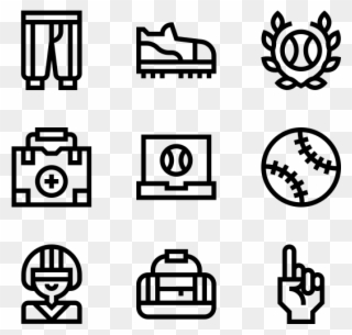 Baseball - Drawing Icon Vector Clipart